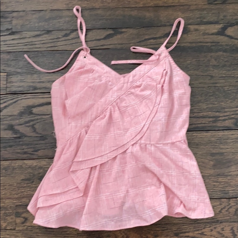 Pink Peplum Tank NWOT
